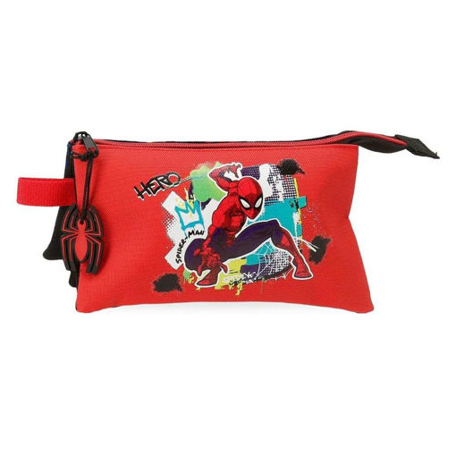 Picture of SPIDERMAN HERO 3 COMPARTMENT PENCIL CASE